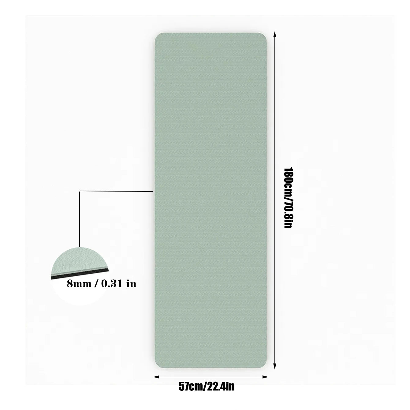 ZenMat Pro – 1/3" Thick Double-Sided Non-Slip Yoga Mat