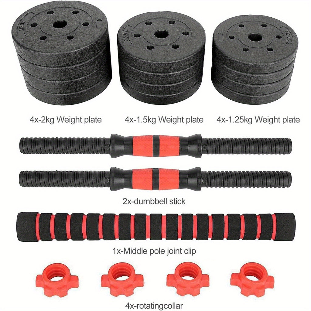 ZenStrength 2-in-1 Dumbbell & Barbell Set – 20kg Adjustable Weights